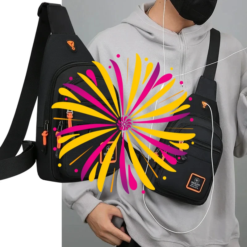 

Men's leisure outdoor hiking bike shoulder bag, waterproof sports crossbody bag, travel backpack, men's chest bag, shoulder bag