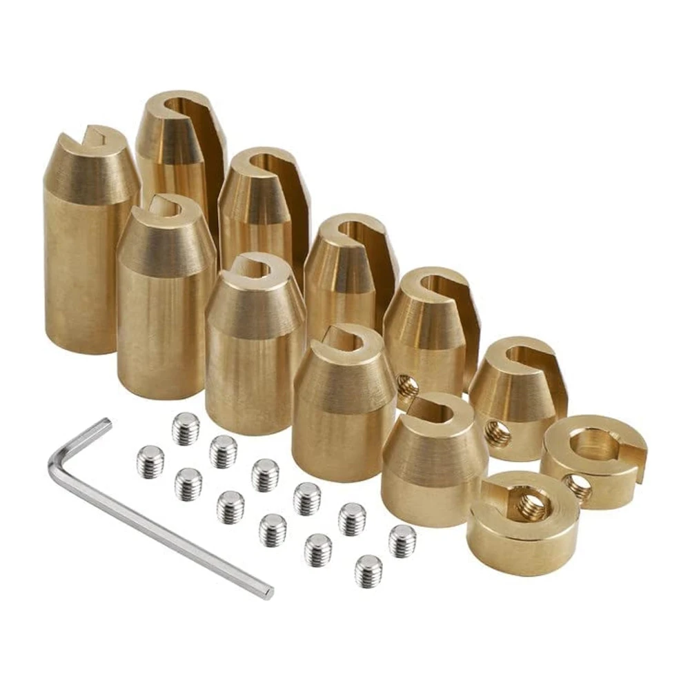 

12 Pack Motorcycle Brass Wheel Spoke Balance Weights Refill Kits Compatible with Super or Any Other Spoked Wheels