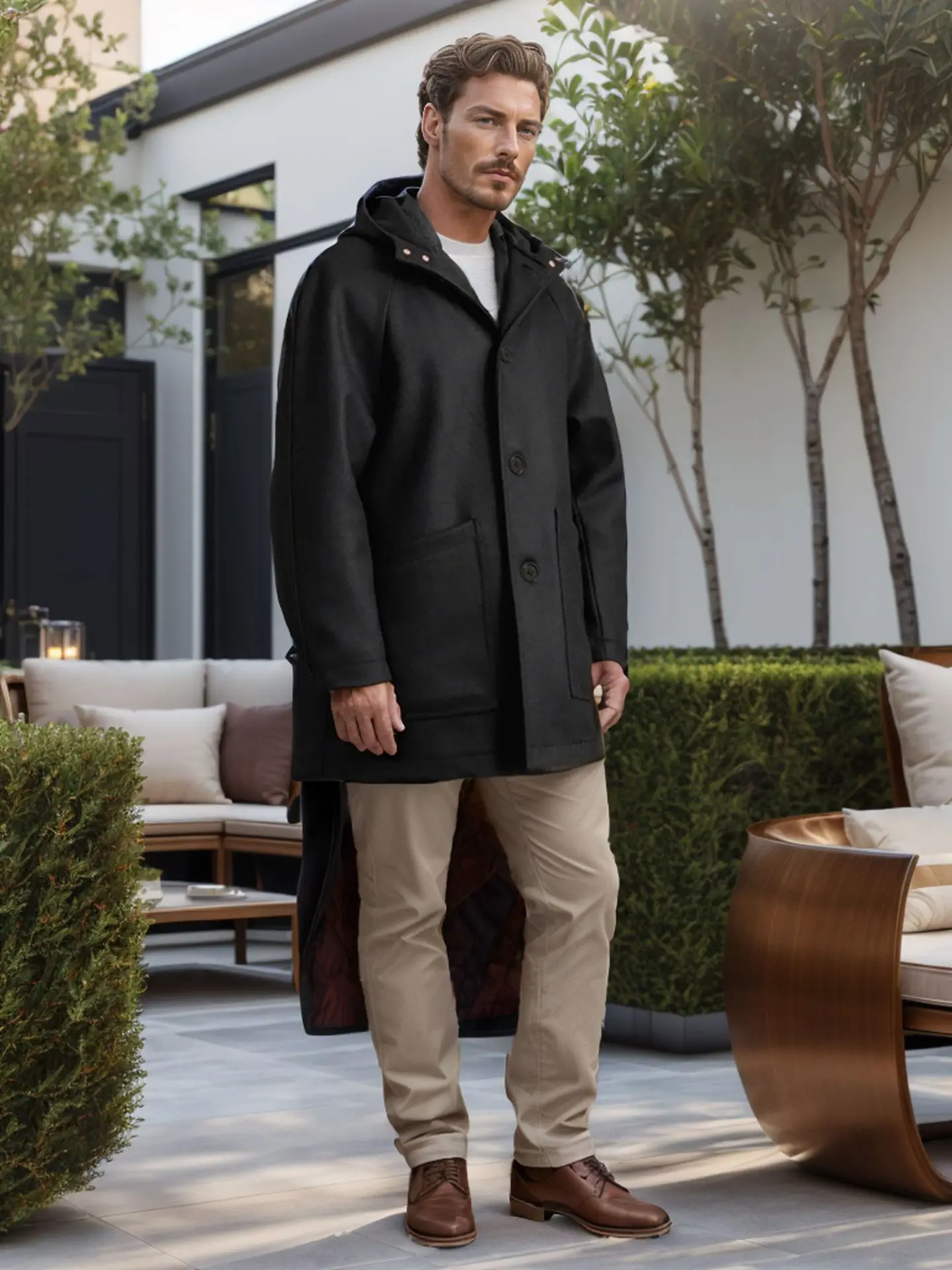 

Пальто из шерстяной смеси, желтое, мужское, с коротким рукавом, частичное покрытие рук, для прохладной летней и весенней погоды, для жаркого и солнечного климата, яркое, легкое, Bf