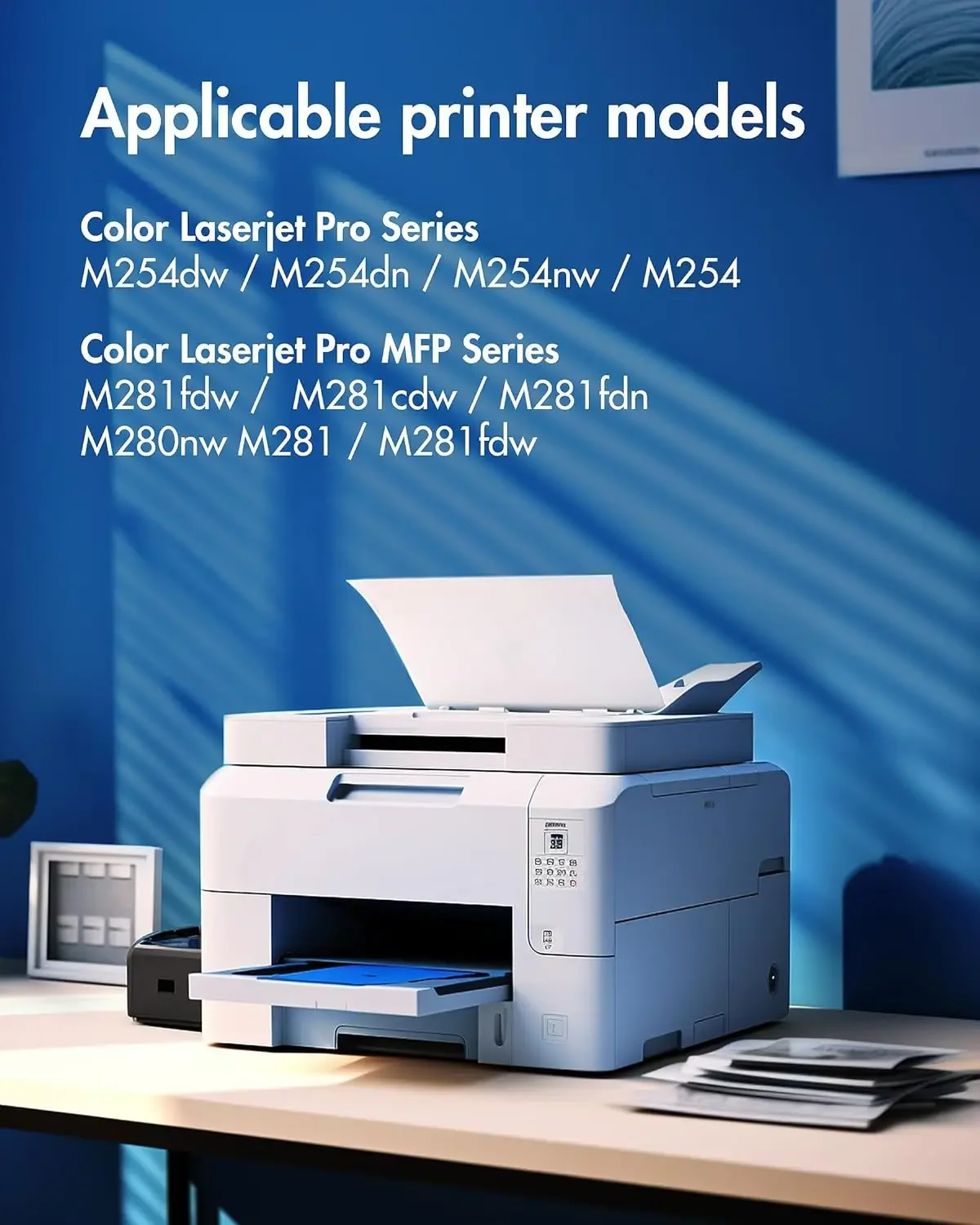 Substituição para cartuchos de toner HP, Compatível com cores Laserjet Pro MFP, 202X, 202A, Toner M281fdw, Cor Pro MFP, M281cdw