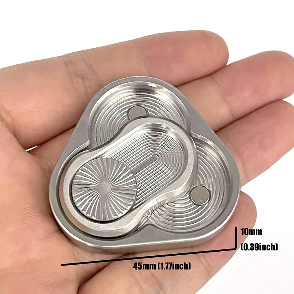 Magnetic Fidgets Slider Adult Metal Hand Spinner Sensory Toys Fingertip Toy Push Clickers for Home Office School