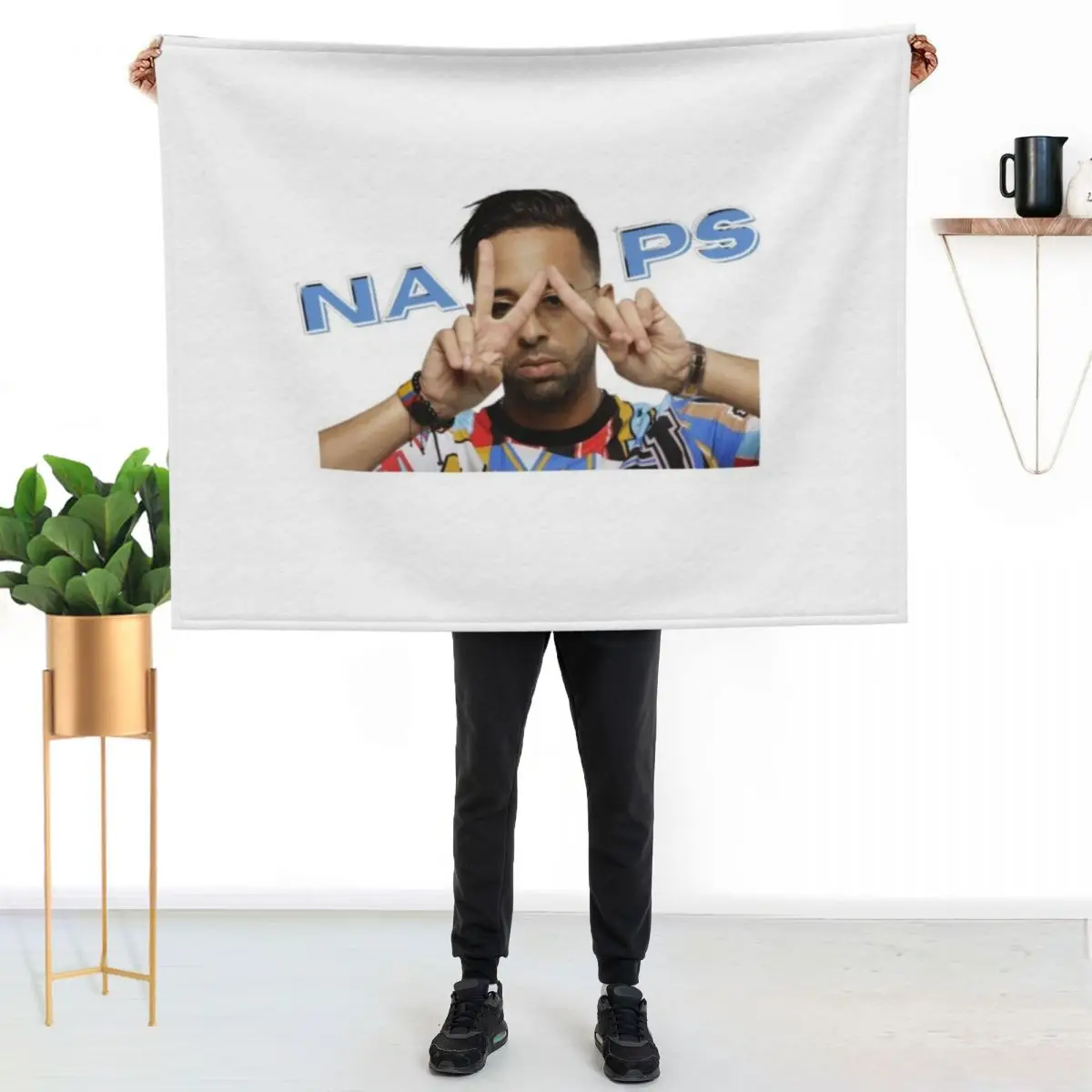 Copie de NAPS BEST LIFE IN BLACK AND WHITE Throw Blanket Vintage Flannel Fabric Sofa Throw Plaid Sleeping Bag Travel Blankets