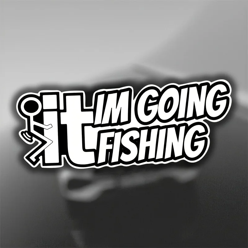 

I'm going fishing Funny Laptop Car Window Sticker