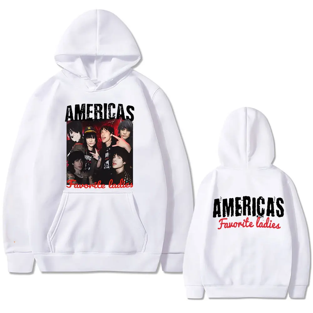 Jake Webber and Johnnie Guilbert Graphic Hoodie America's Favorite Ladies Hoodies Men Women Hip Hop Fashion Oversized Sweatshirt