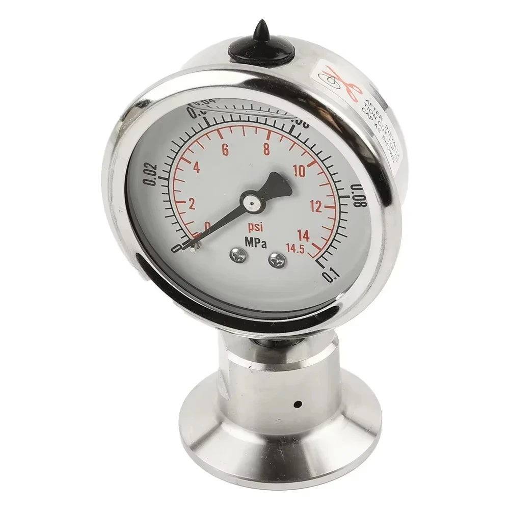 

Ytp-60bf All Stainless Steel Sanitary Chuck Diaphragm Pressure Gauge Clamp Type Quick Insta Stainless Steel Body Ss316 Diaphragm