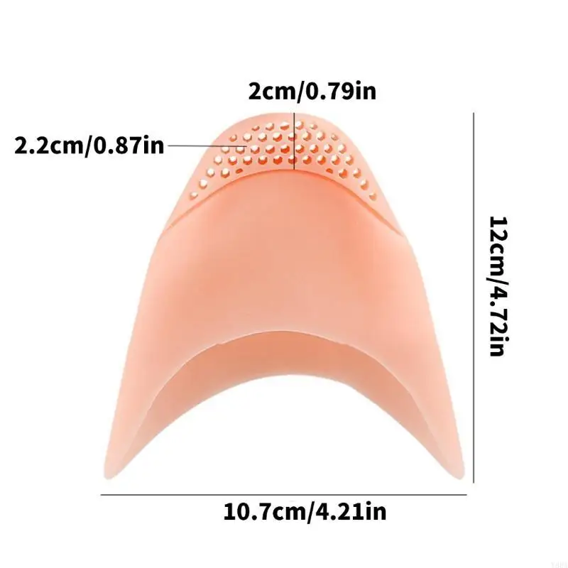 Y88A 2 Pieces Ballet Silicone Toe Pads,Ballet Pointe Dance Shoes Pads Soft Toe Caps