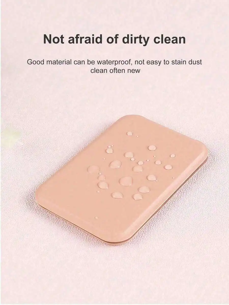 Foldable Portable Makeup Mirror With Stand Travel Beauty Accessory Rectangular Compact Minimalist Tabletop Mirror For Women