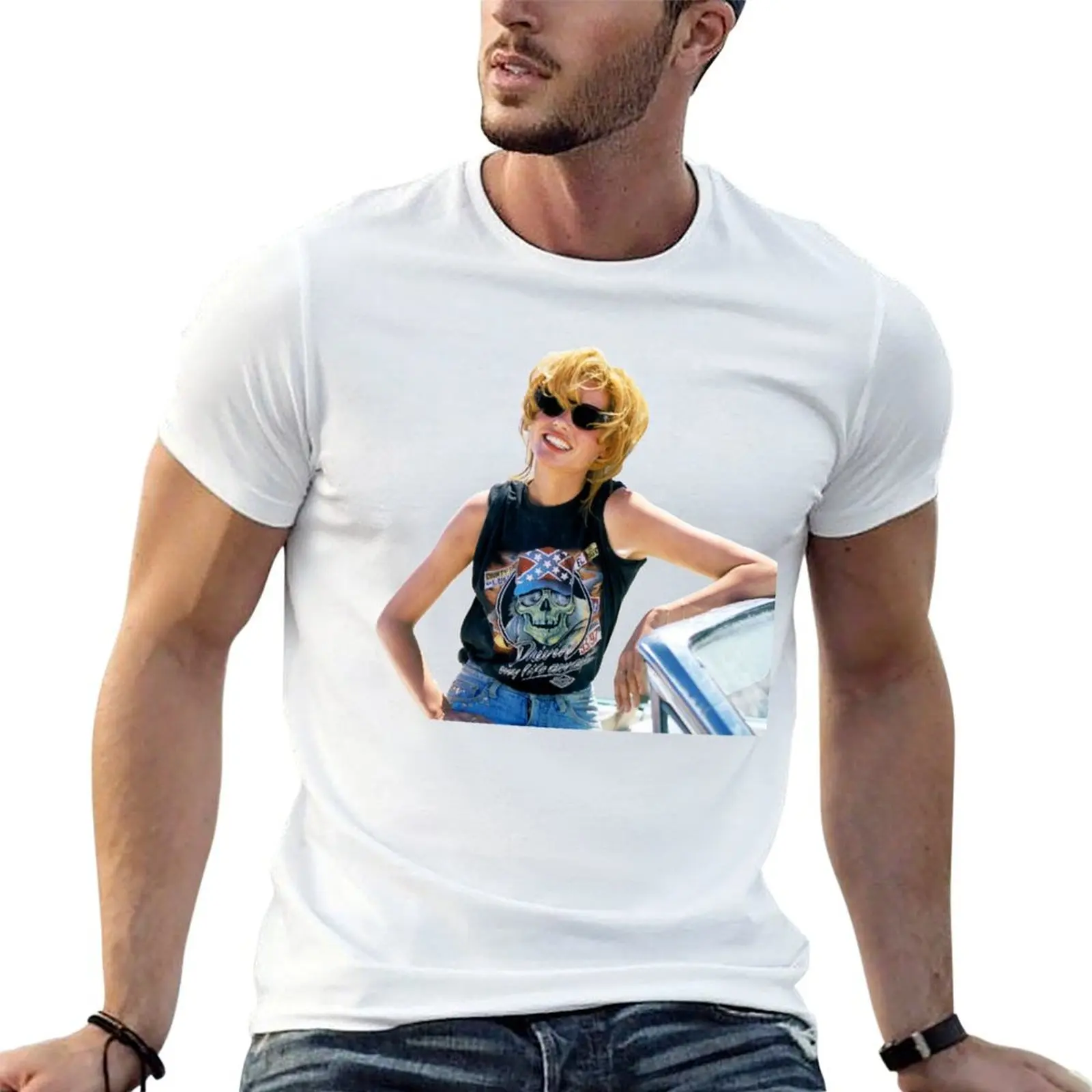 Geena Davis Thelma and Louise T-Shirt Casual Lightweight Short Sleeve Top