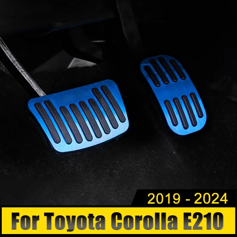 

For Toyota Corolla E210 2019 2020 2021 2022 2023 2024 Hybrid Car Accelerator Gas Brake Pedals Footrest Pedal Cover Non-Slip Pads