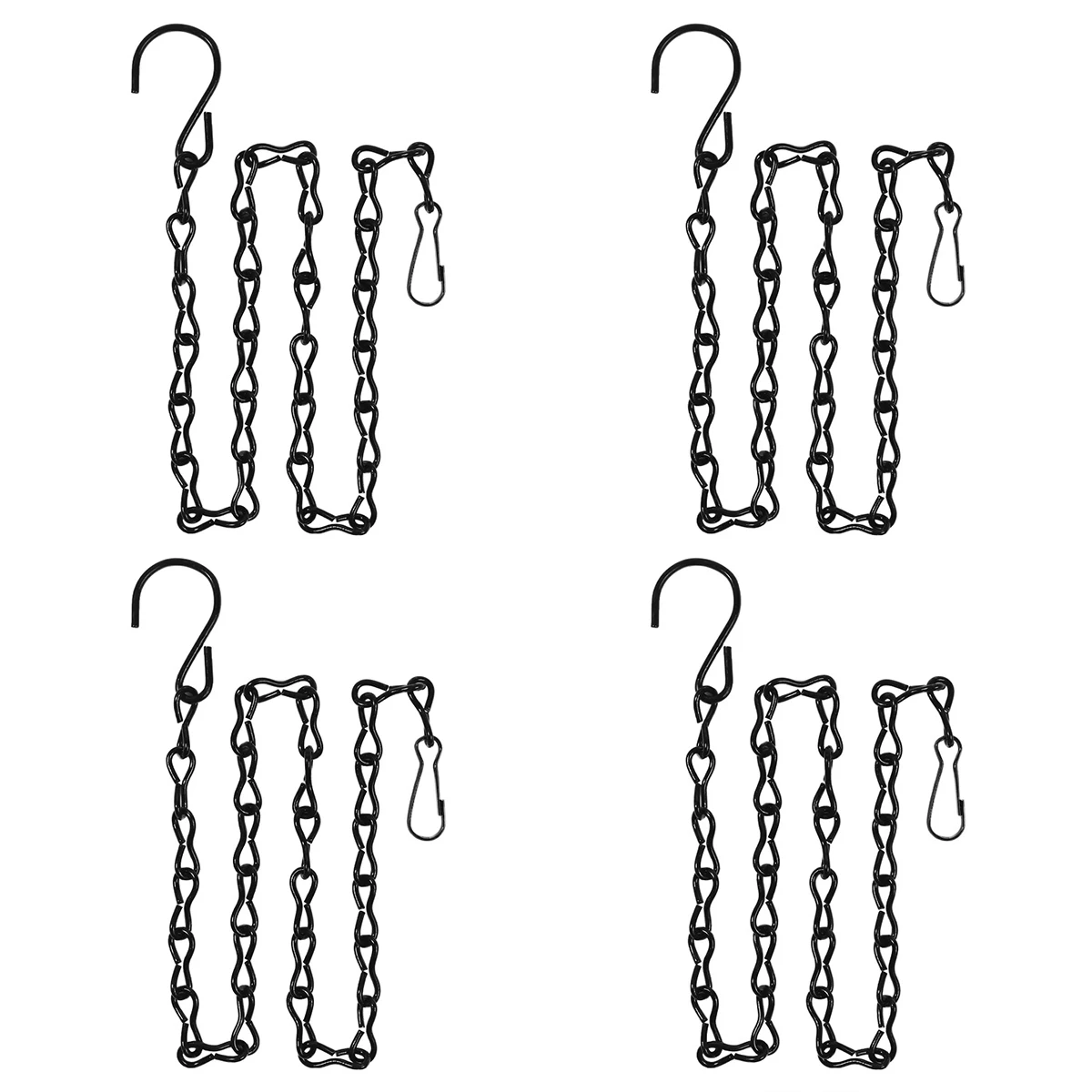 4Pcs Cadeia Pendurada 35 polegadas Ferro 20lb Jardim Planta Cabide Cadeia Sturdy Bird Alimentador Cabide Flower Pot Hanger Substituição Wind Chime