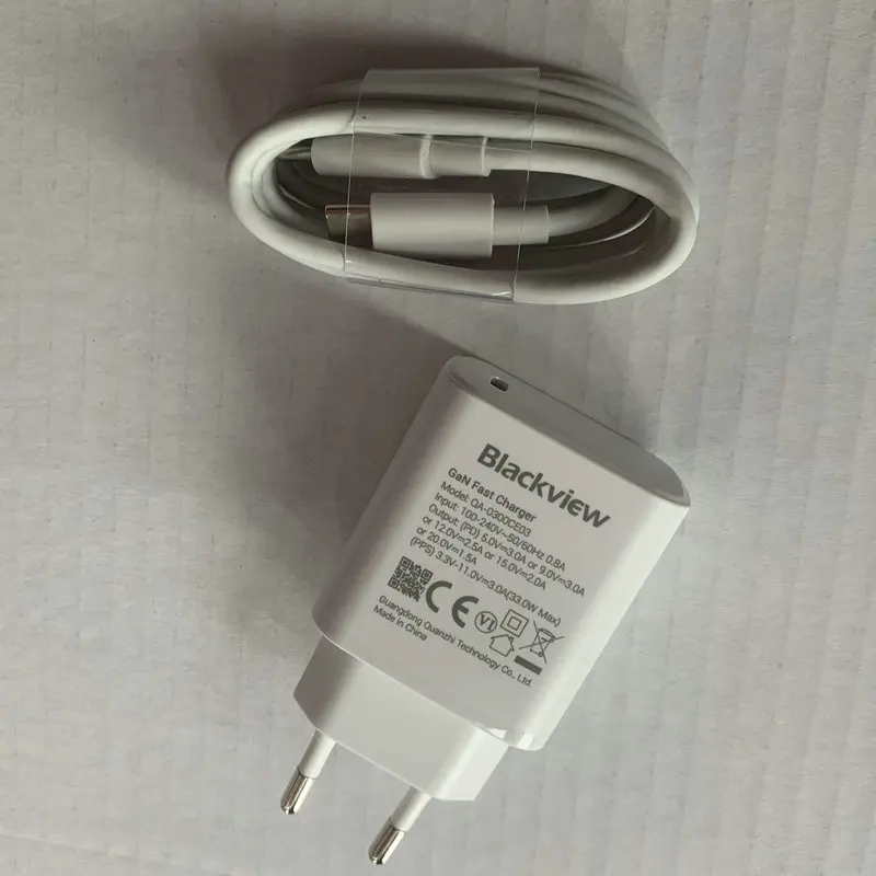 Power Adapter for Blackview SHARK 8 OSCAL TIGER 12 Tab 18 Tablet Original 33W Fast Charging EU Plug Travel Charger Type C Cable