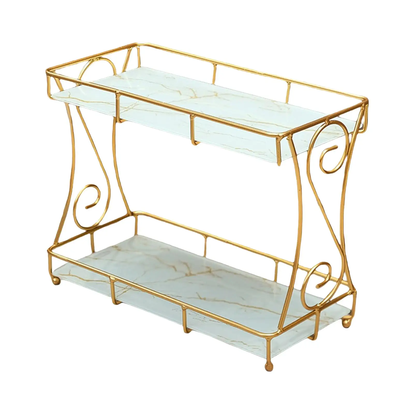 2 Tier Skin Care Product Storage Rack Organizer Container Countertop Storage