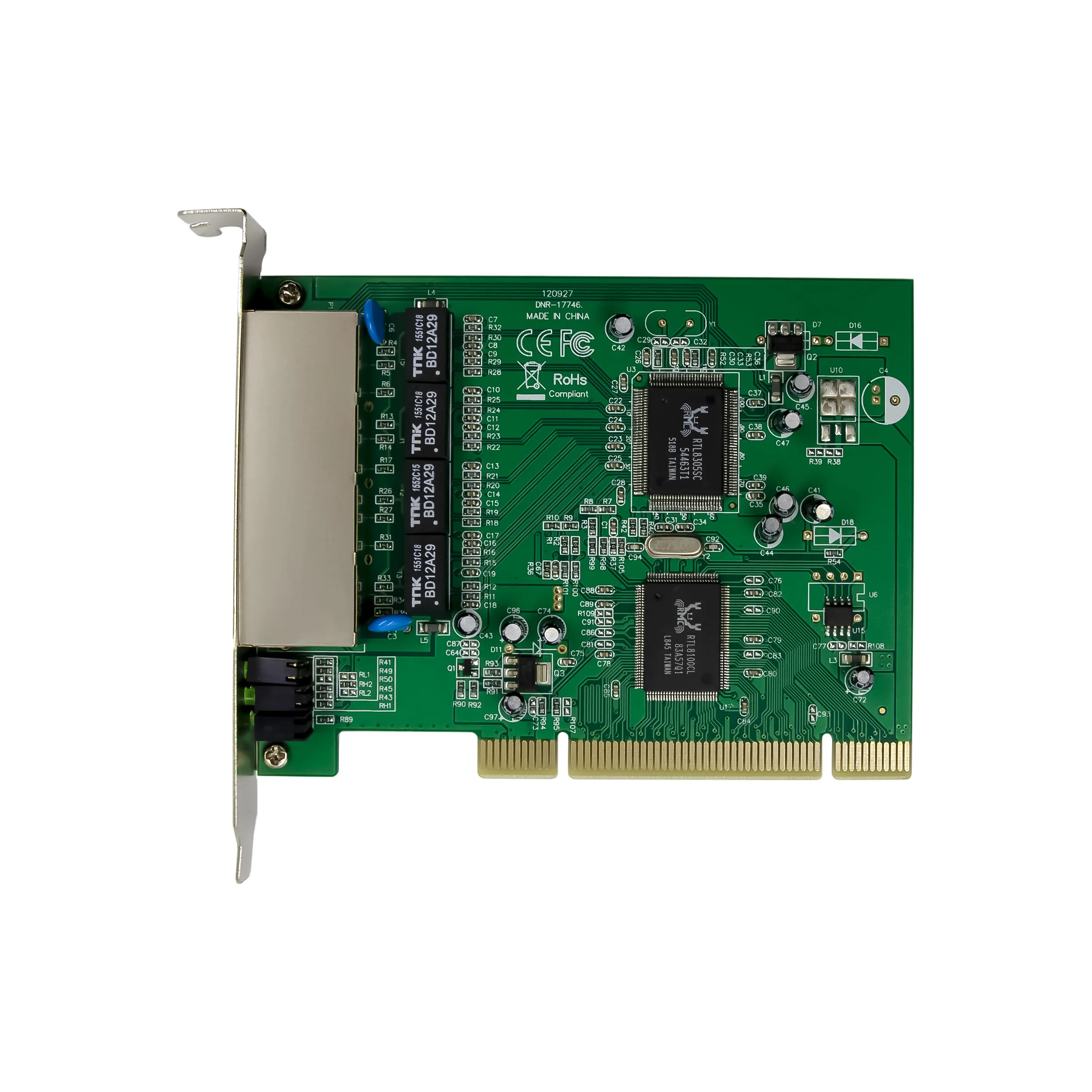 SUNWEIT ST703 PCI 4 portas 10/100M Fast Ethernet Switch RTL8305SC interno com fio para uso em laptop