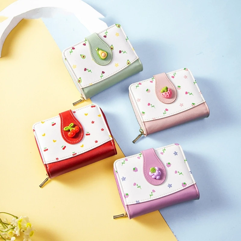 

H3CB Bifold Clutch Purse,Minimalist Credit Card Holder,Women's Casual Wallets Fashion Purses Coin Cash Cards Purses