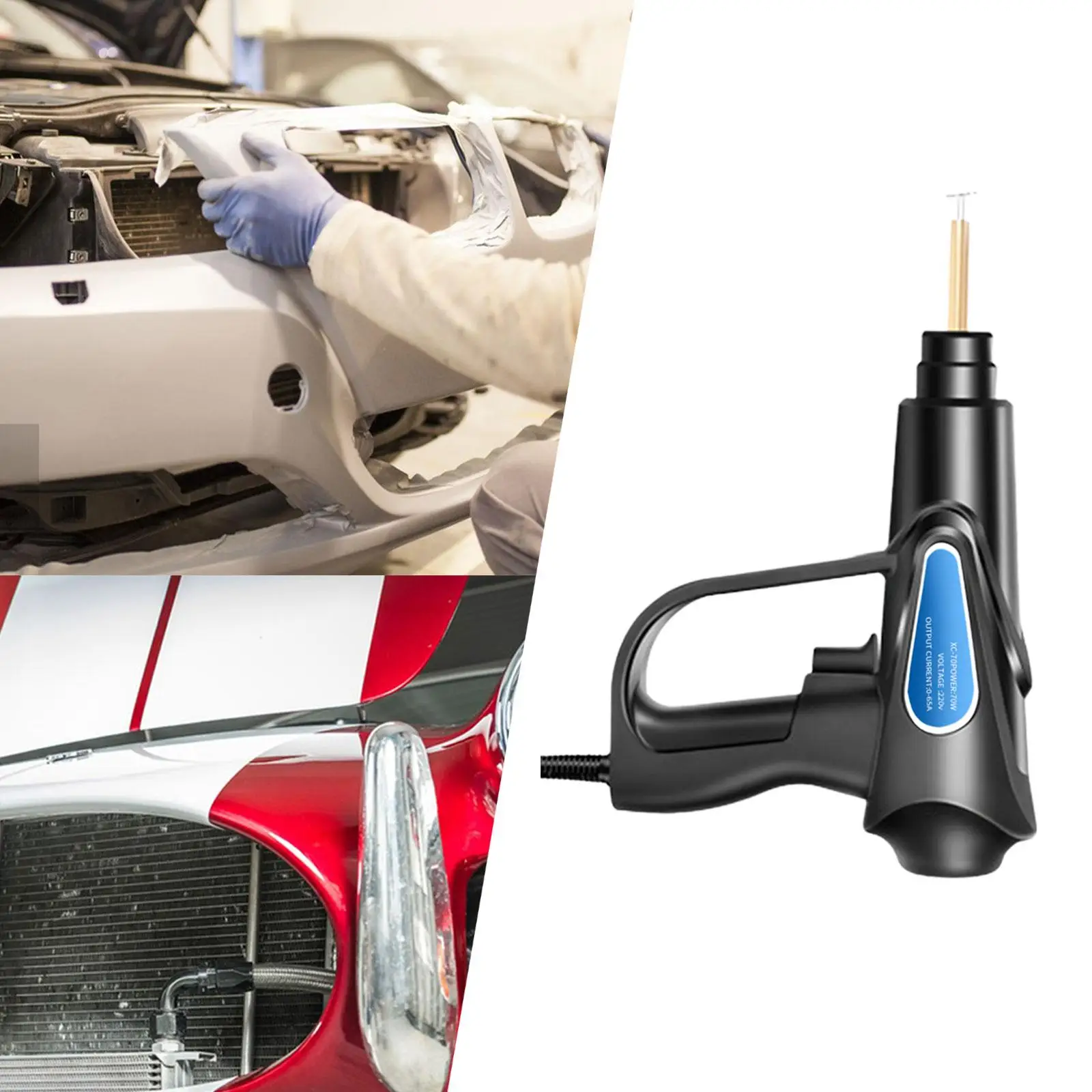 Set di saldatura macchina per la riparazione dell'auto portalampada professionale strumenti di riparazione compatti anelli di plastica sostituzione riparazione paraurti automobilistico