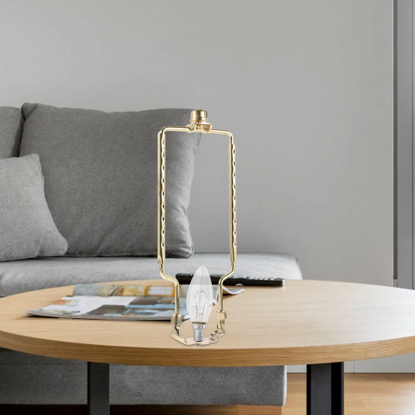 

Держатель для абажура в форме рога, железный кронштейн-основание, совместимый с абажурами, аксессуар для светильников, подставка для лампы в форме коровьего рога, держатель для абажура