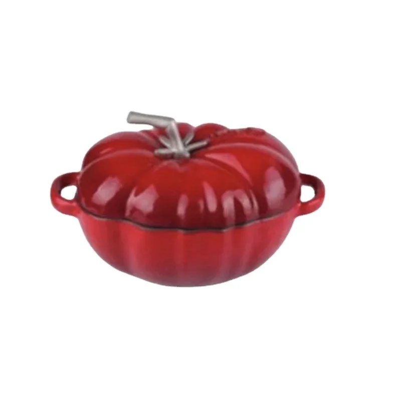 

Pumpkin Cast Iron Pot Enamel Induction Cooker Gas Range Universal Non Stick Pots For Cooking Household Cooking Pots For Kitchen