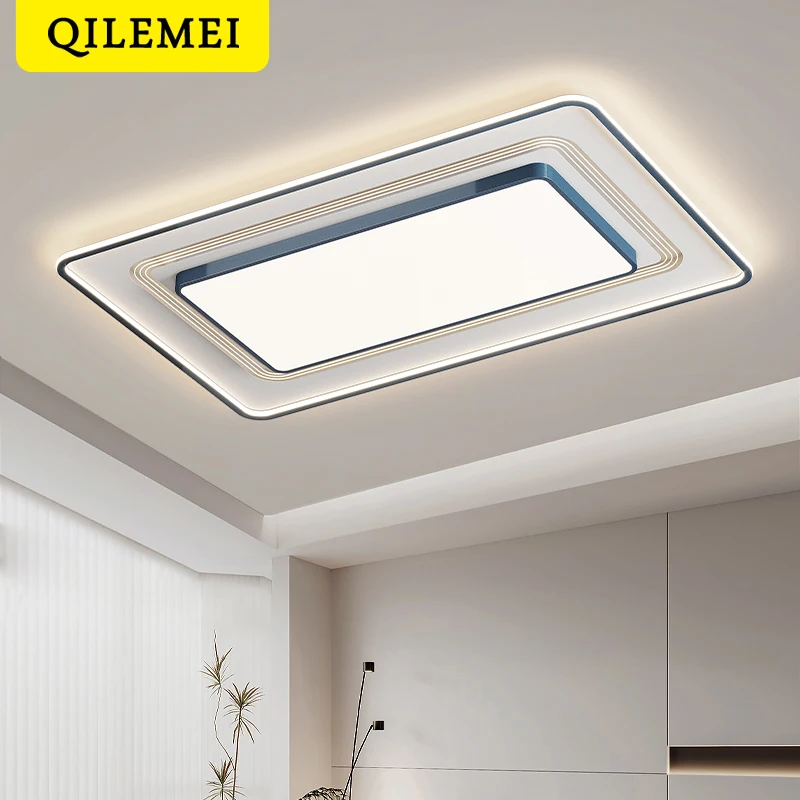 Modern Minimalist LED Ceiling Light for Home Atmospheric Rectangular Bedroom Living Room Dining Room Light Fixtures AC 85-220V