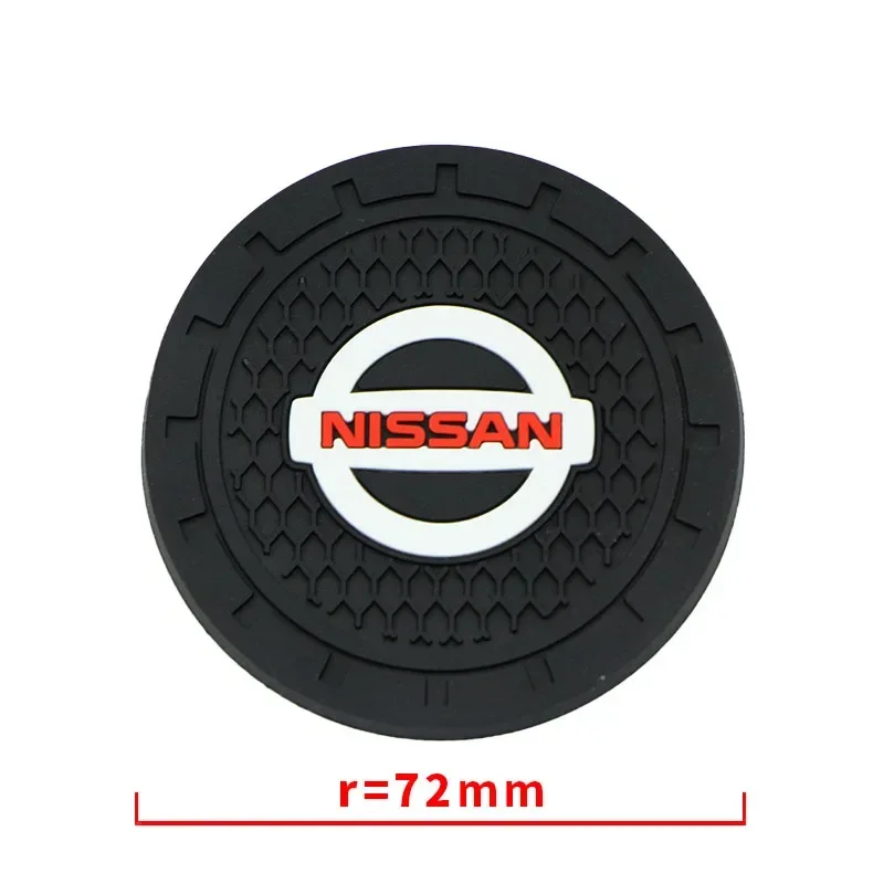 Car Water Coaster Cup Pad for Nissan Rogue Altima Terrano KIcks Murano X-Trail T32 350Z 370Z Qashqai J11 J10 Navara Juke Leaf