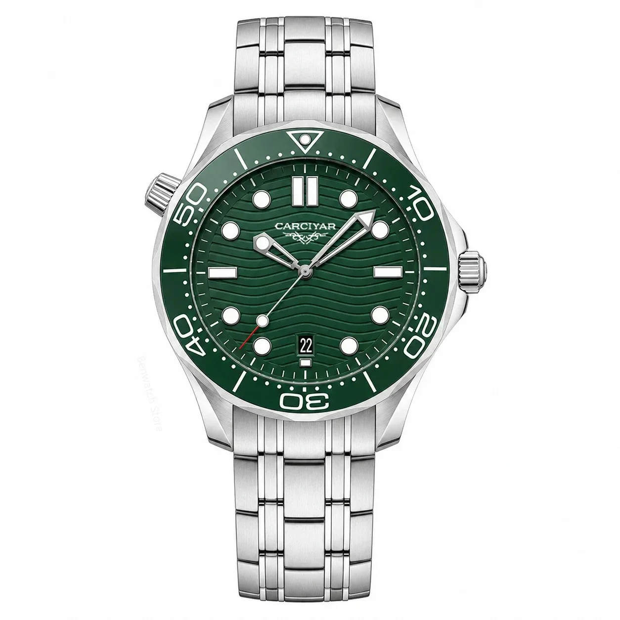 42mm Automatic Mechanical Men's Watch, 904L Stainless Steel Case, Full-Featured, World Time