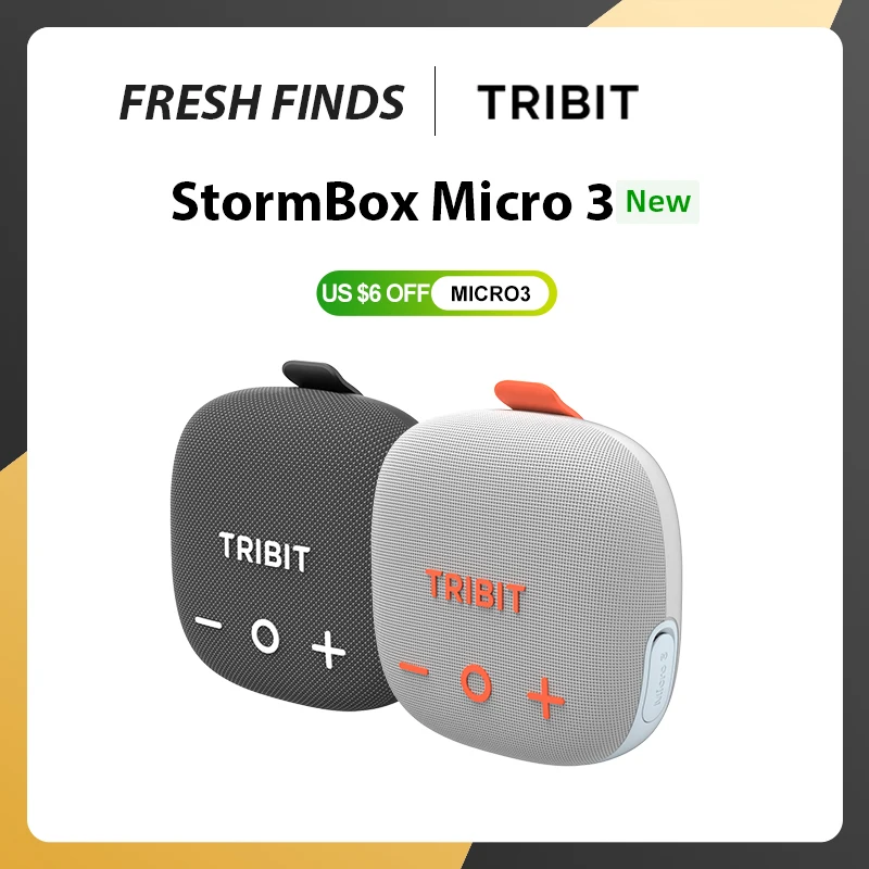 TRIBIT StormBox Micro 3 Portable Bluetooth Speaker,13W Bike Speaker with IP68 Waterproof,24H Playtime For Outdoor Camping,Hiking
