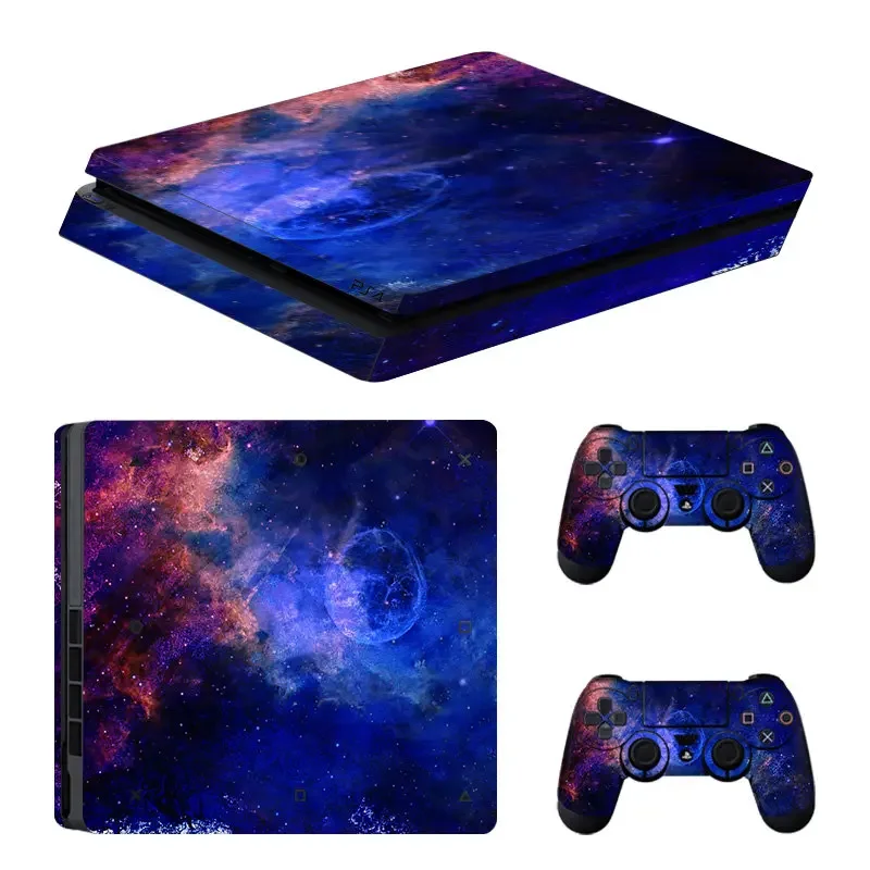 DATA FROG Console Skin Cover For Playstation 4 Slim Console For PS4 Slim Vinyl Decal Skin Stickers Controller Accessories