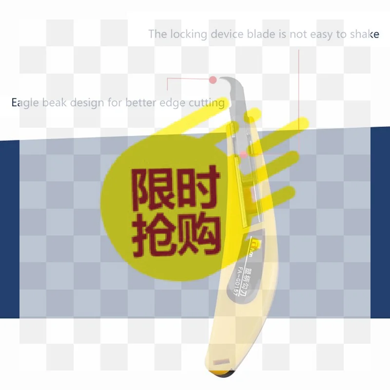 【BA】1Box Acrylic Hook Knife Blade Craft Knife Olecranon Blade Head Cutting Tool For Channel Letter Making