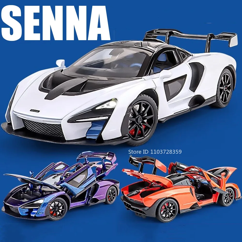 1:24 セナパナメーラスプレーおもちゃスポーツカーモデル合金ダイキャストドアオープンプルバックサウンドライトシミュレーションスーパーカーキッズギフト