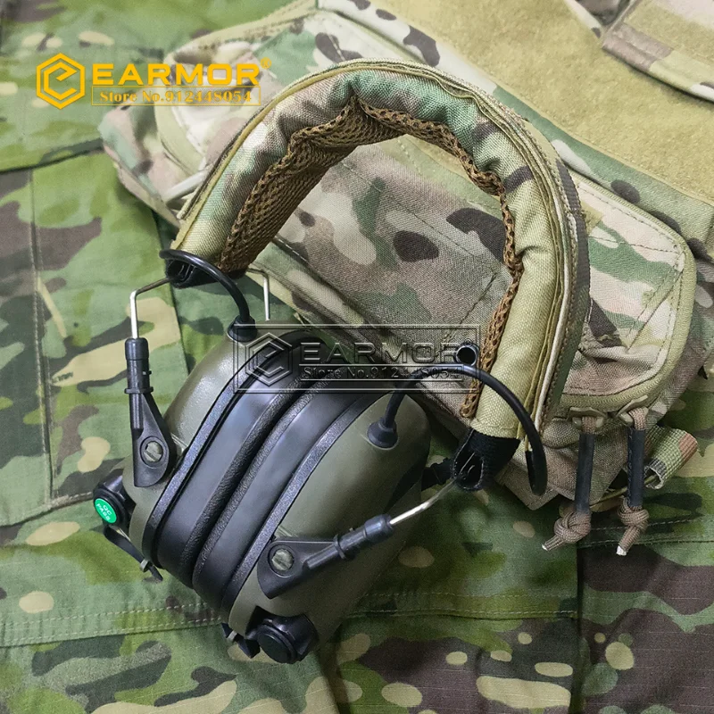 

EARMOR M31 MOD4 Tactical Headphone & Headband of Headset Noise Canceling Earmuffs Military Anti-Noisy Shooting Earphone