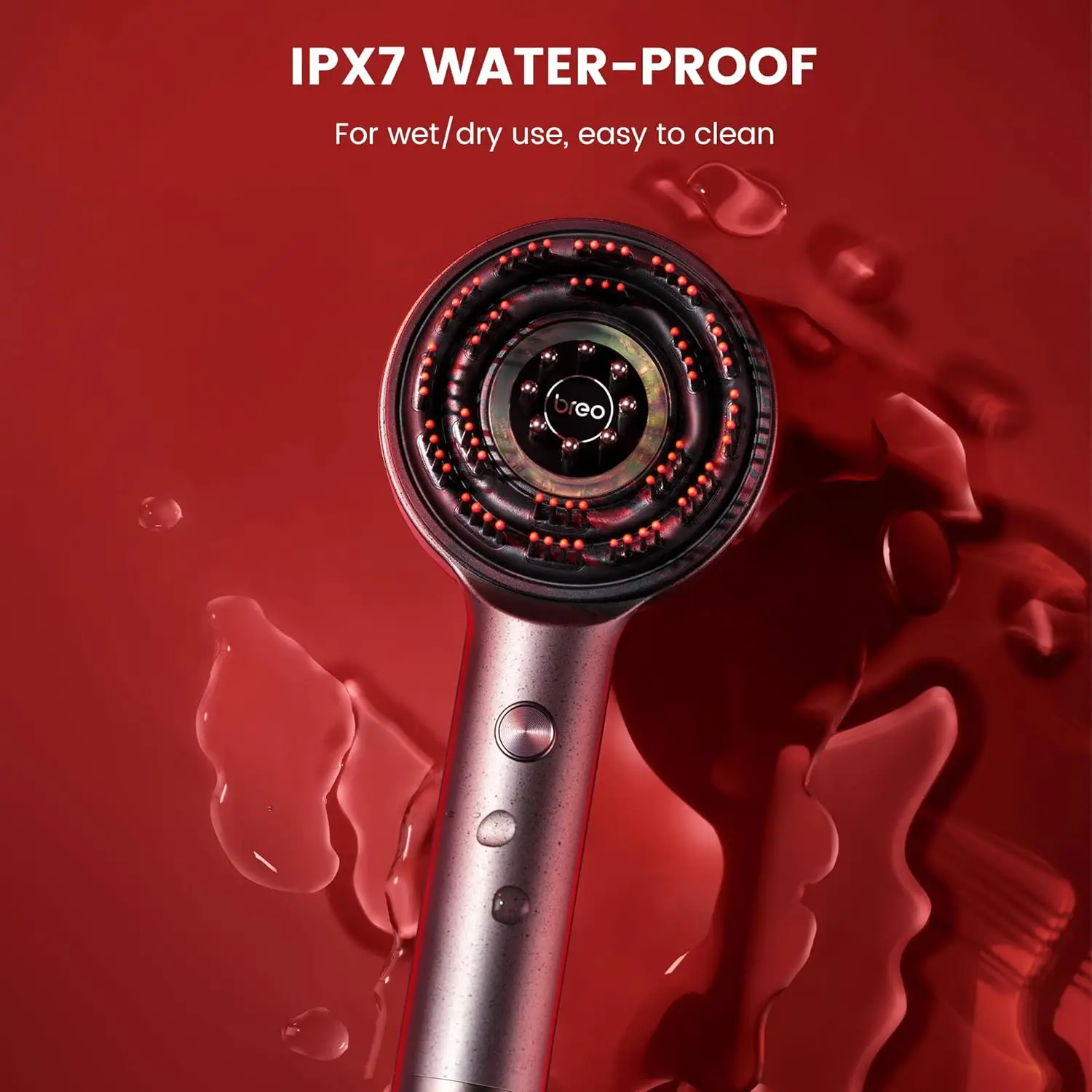 Masajeador del cuero cabelludo Scalp3, masajeador del cuero cabelludo Shiatsu con IPX7 impermeable, masajeador eléctrico inalámbrico para cuero cabelludo y cabello