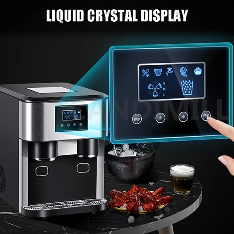 110V/220V Small Automatic Ice Cube Maker Cold Water Maker Water Dispenser Ice Making Drinking Machine