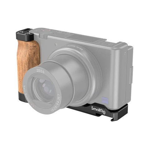 SmallRig for ZV1 Camera Vlog Rig L-Shape Wooden Grip with Cold