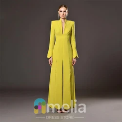 Amelia Elegant Party dresses Woman A-Line V Neck Evening Prom Dresses for Special Occasions Formal Gowns For Dubai 2024