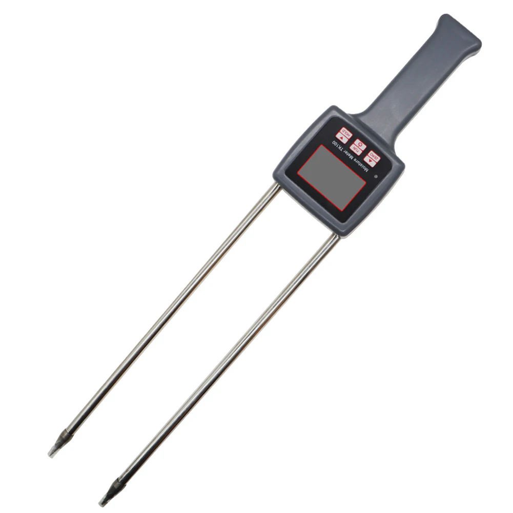 Multi Function Hay Moisture Tester Digital LCD Backlit Display Farm Grass Humidity Detector Agricultural Crop Measuring Testing