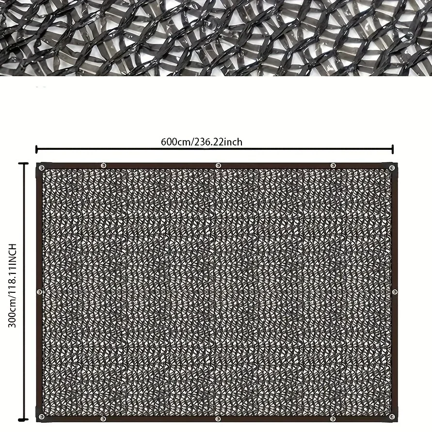 Sunshade Cloth Sunscreen Net Cover with Grommets Outdoor Courtyard, Garden Terrace Agricultural Sunshade Net Insulation