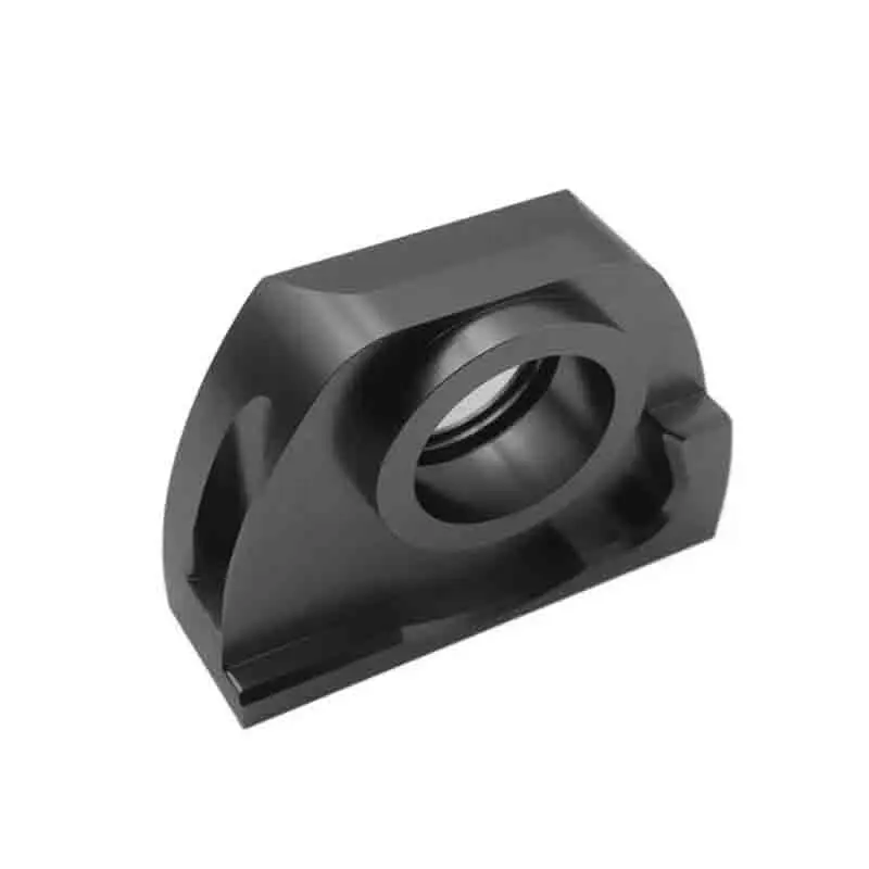 Customized Black Anodized Aluminum 7075 Mounting Seat Precision Cnc Five-Axis Milling Processing Part