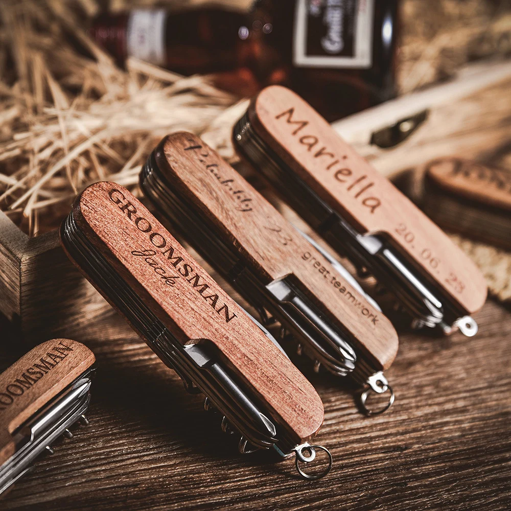 Custom Multi Tool Bottle Opener Laser Engraved with Name Date Personalised Gift for Dad Wedding Best Men Groomsmen Favors