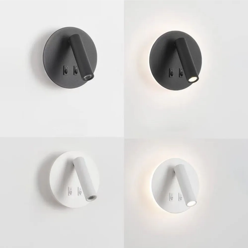 LED Bedhead Wall Light Indoor Simple Modern Home Decoration Atmosphere Background Light Hotel Reading Light Office Light