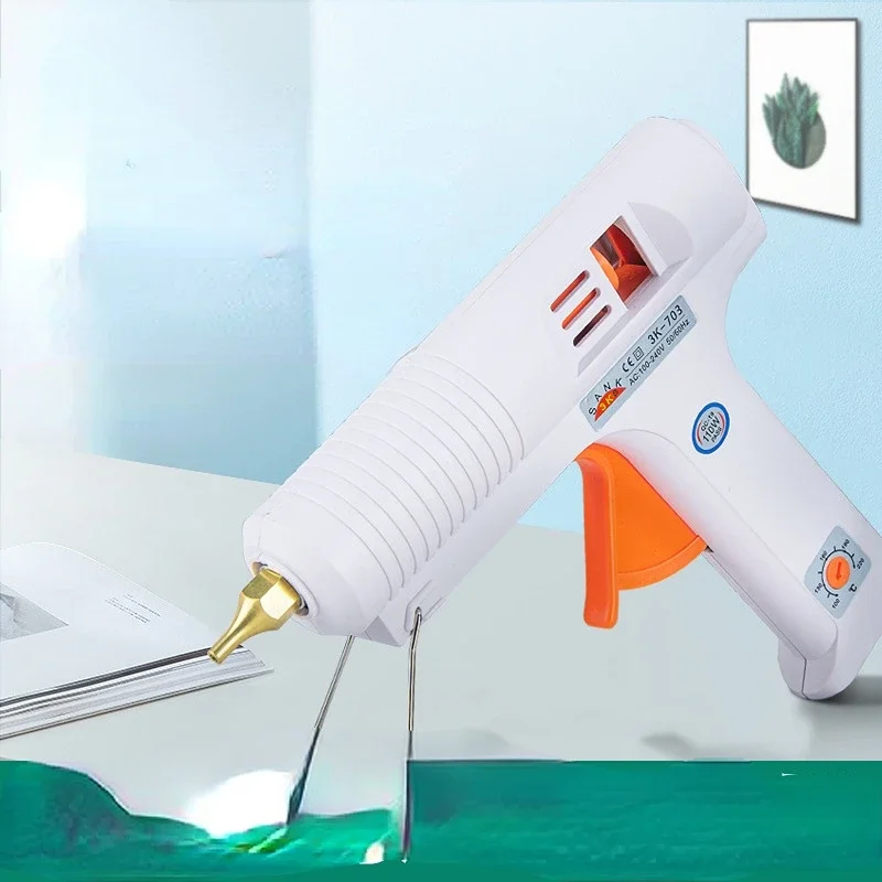 150W EU/US Hot Melt Glue Gun Smart Adjustable Temperature  Copper Nozzle Heater Muzzle Diameter 11mm Craft  Repair Tool