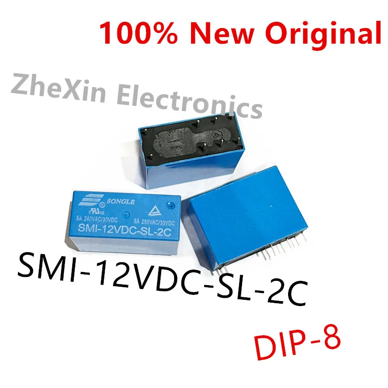 5-10PCS/Lot   SMI-24VDC-SL-2C 、SMI-12VDC-SL-2C 、SMI-05VDC-SL-2C   DIP-8   New original power relay Two open and two close