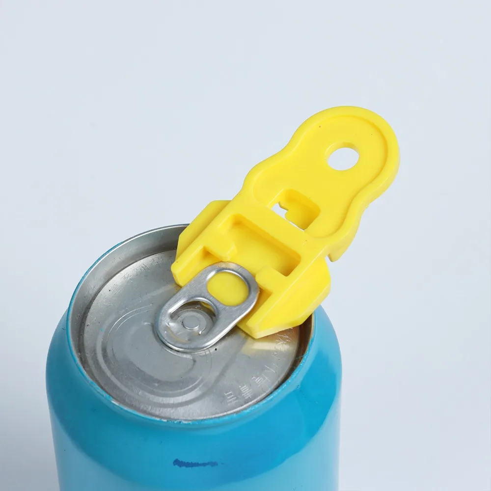 

6pcs Multicolor Beverage Drink Opener Dust Proof with Hole Can Opener Anti-injury Hands Labor-saving Plastic Drink Opener