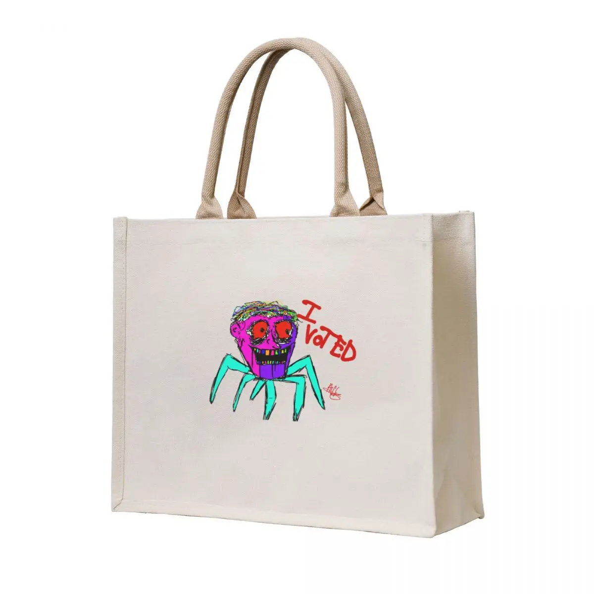 

I Voted Tote Bag bag for beach Canvas shoulder bag Handbags women luxury women
