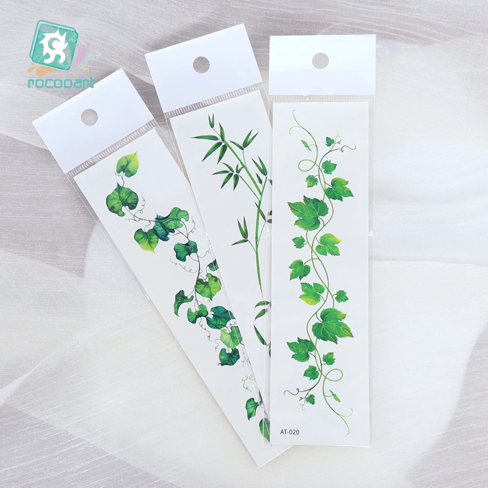 2 قطعة الوشم المؤقت زهرة للنساء الملونة واقعية ملصقات قابلة للإزالة للخصر الذراع الأيدي مثير وهمية الوشم للسيدات #5