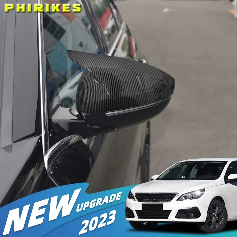 

For Peugeot 208 2020-2023 Peugeot 308 2014-2020 508 2008 Style Rearview Mirror Cover Car Accessories Side Wing Mirror Cover Caps