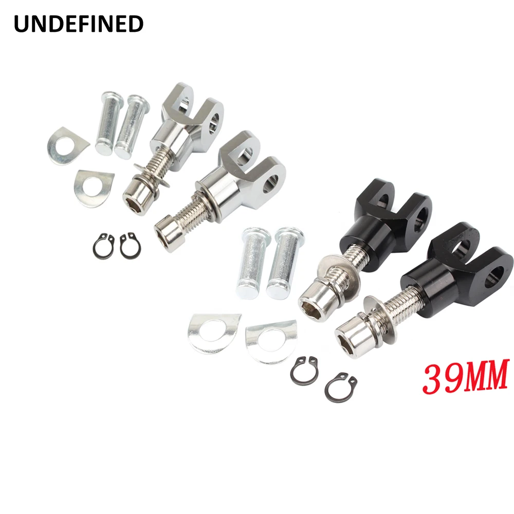 39MM Universal Foot Pegs Support Mount Footrests support Clevis Hardware Kits For Harley Honda Yamaha Low Rider Sport Glide FX