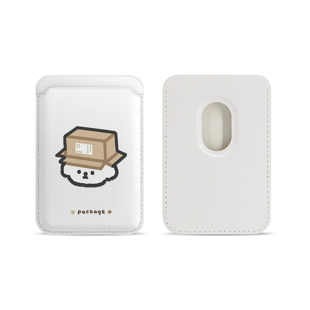 Puppy Leder-Kartenetui Handyhülle Kartenhalter für Magnetische Hülle Geeignet für alle iPhone Magsafe Karten-Handy-Rückseiten-Taschen – Detail 5