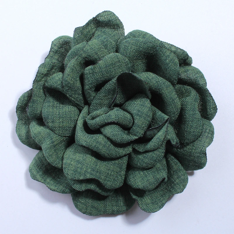 5PCS 8CM Nieuwe Verbrand Rand Satijnen Stof Bloemen Voor Kleding Decoratie Kunstmatige Bloem Voor Bruiloft Uitnodiging