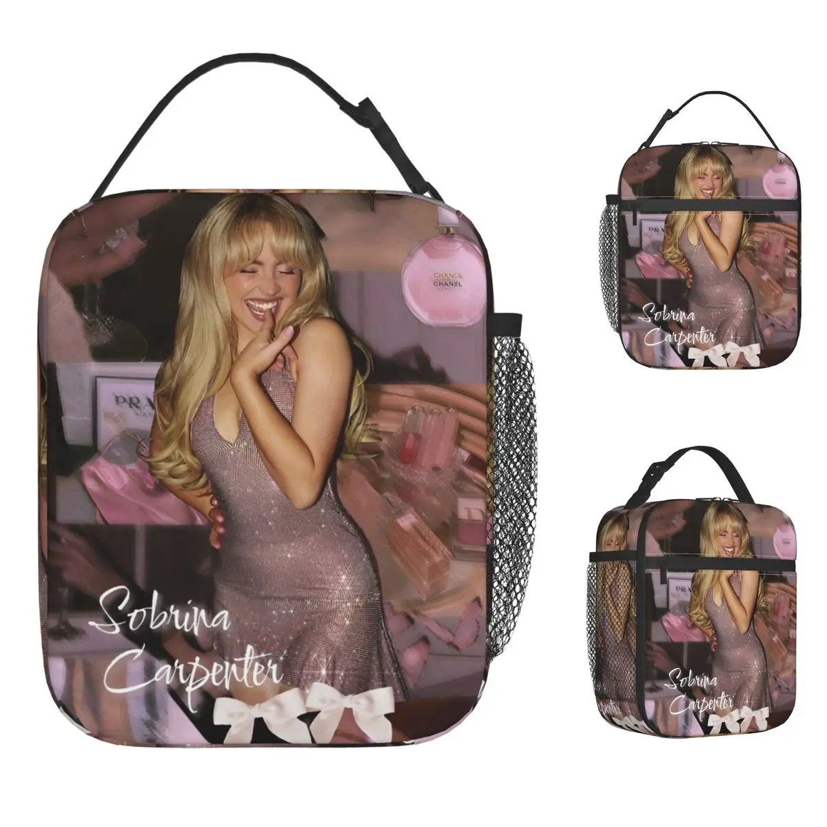 

Sabrina Carpenter Espresso Сумка для обеда Женская коробка для обеда на заказ Модная сумка-холодильник для пикника Портативная изолированная сумка-тоут Оксфорд для еды
