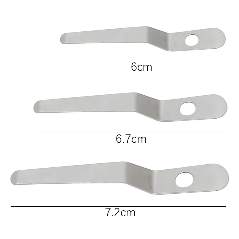 生物学的顕微鏡用のステンレス鋼標本プレッサーホルダー,部品の組み合わせ,6 cm,6.7 cm,7.2 cm