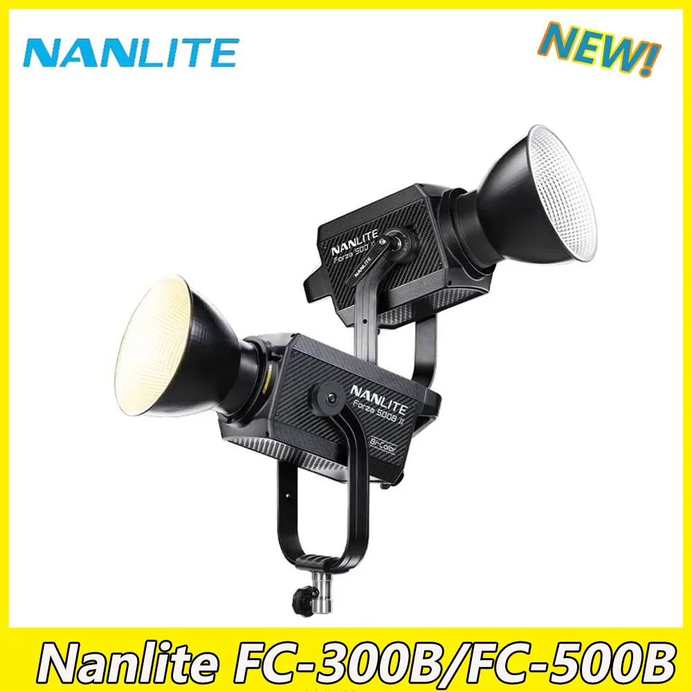 

Nanguang Nanlite FC-300B,FC-500B Led Photography Light 350W 2700K-6500K Outdoor Monolight Cob Lighting Flash Strobe Lamp